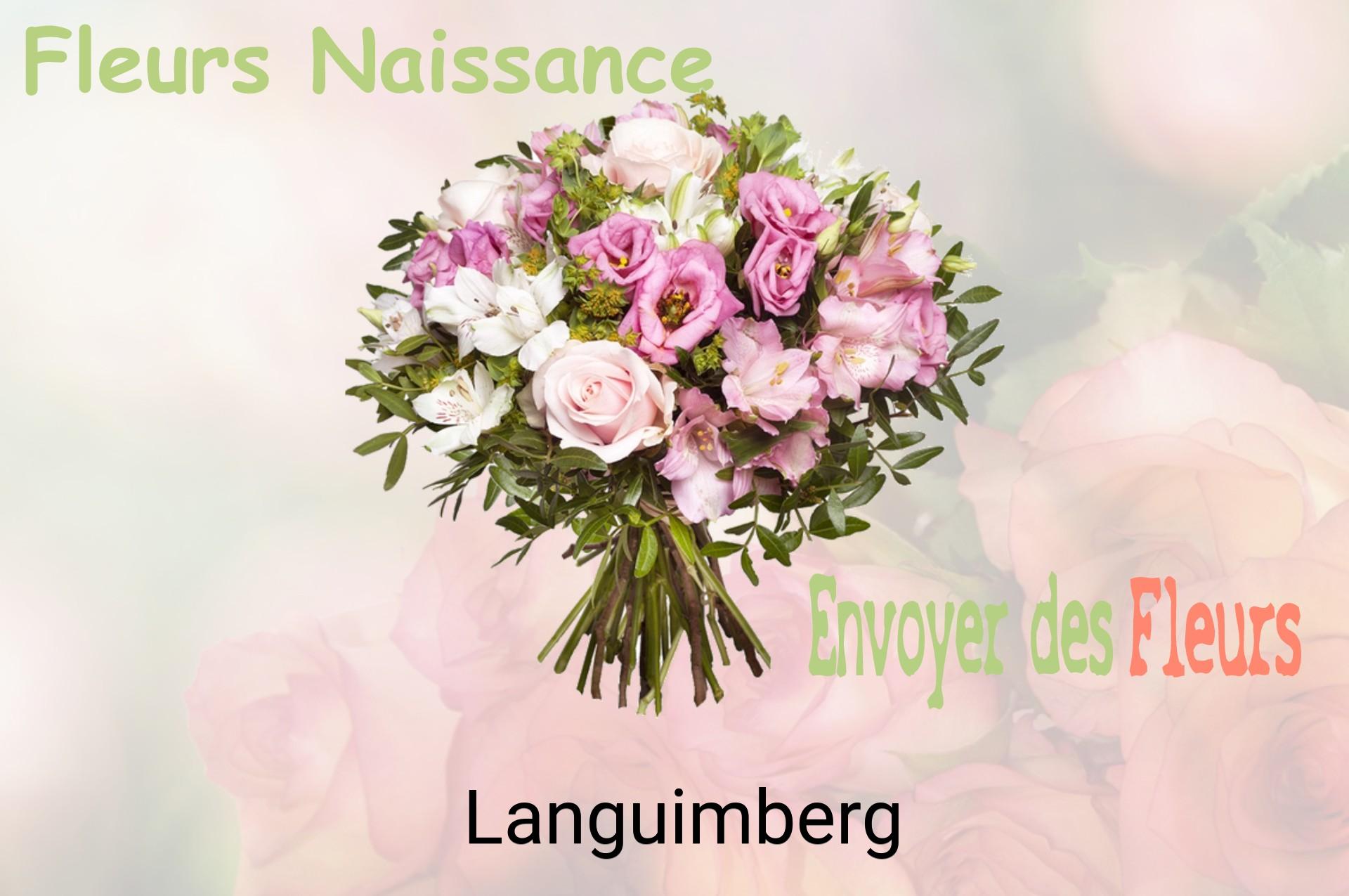 Bouquet de fleurs de naissance livré à Languimberg