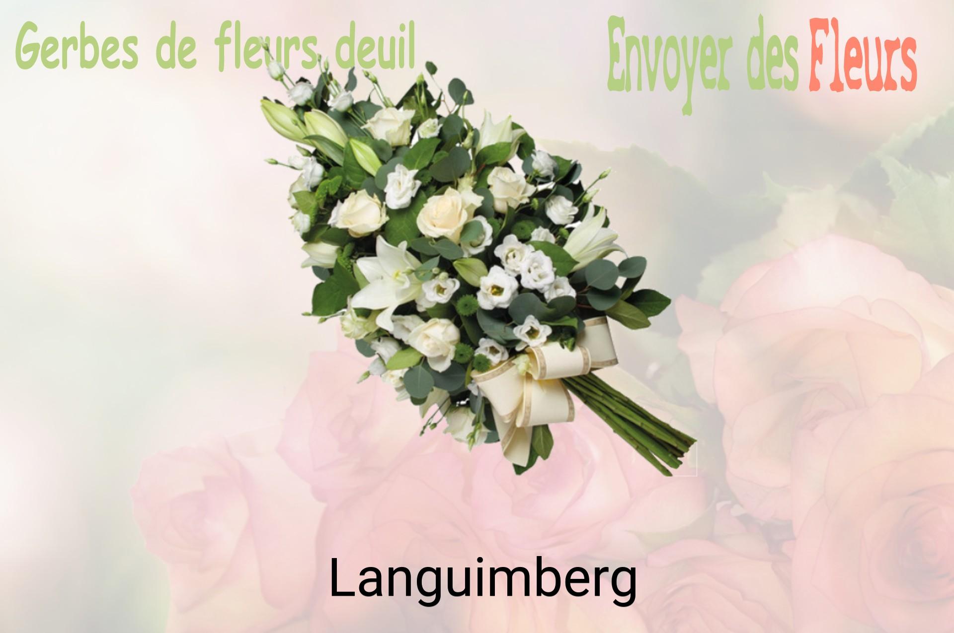 Gerbe de fleurs de deuil livrée à Languimberg